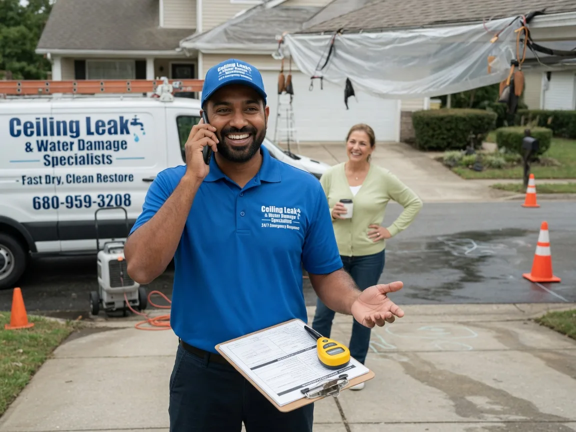 Ceiling Leak Cleanup Topping, VA FAQs
